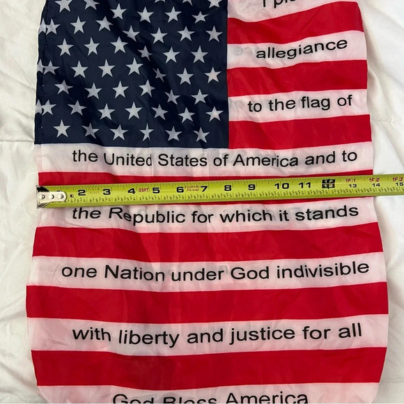 Lightweight American Flag USA Drawstring Knapsack Bag - Picture 5 of 6